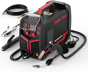 Photo 1 of YESWELDER Gas Gasless 160A Multiprocess MIG Welder, Flux Core/MIG/Lift TIG/Stick ARC Welder 4 in 1 Welding Machine, Synergic Control 110V/220V Dual Voltage