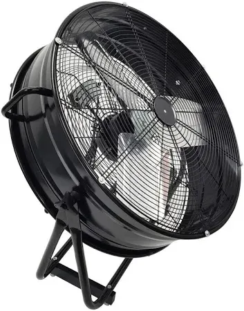 Photo 1 of Bestronair 24 Inch High Velocity Heavy Duty Industrial Fan with 3-Speed Adjustment Up to 8100 CFM, Large Fan Floor For Factory Storehouse Workshop Garage Gym Patio with Fans Cover. Black