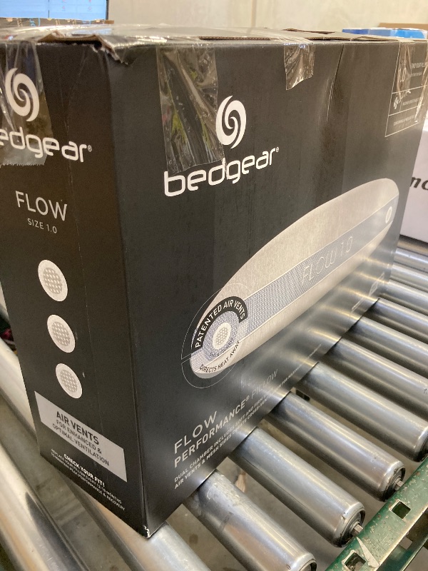 Photo 1 of Bedgear Flow Performance Pillow - Size 1.0 - Hybrid Design Firmness Bed Pillows for All Sleep Positions - Maximum Breathability - Washable Cover - 20" W x 26" L x 5.25" H