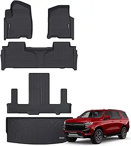 Photo 1 of Floor Mats & Cargo Liner for 2021-2025 Chevrolet/Chevy Tahoe/GMC Yukon with 2nd Row Buckre 7 Seats (Not for Yukon XL) All Weather Protection TPE Rubber Full Set Automotive