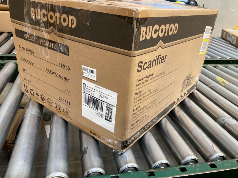 Photo 1 of 2-in-1 Electric Dethatcher and Scarifier, 13-Inch Raking & Scarifying, Turf Dethatcher & with 4-Position Height Adjustment, 14.5 gal Removable Thatch Bag for Lawn Health