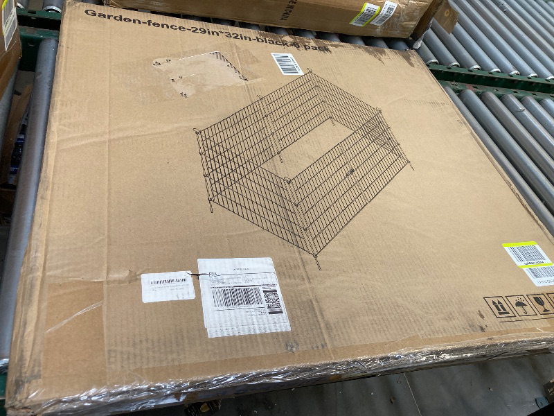 Photo 1 of ITEM MAY BE SLIGHTLY DIFFERENT THAN STOCK PHOTO------------------------------------------------------Garden Fence Panels with Gate 14.5ft(L) X 32in(H), Garden Fencing for Yard Includes Gloves, Hammer&Zip Ties, Rustproof Metal Wire Temporary No Dig Dog Fen
