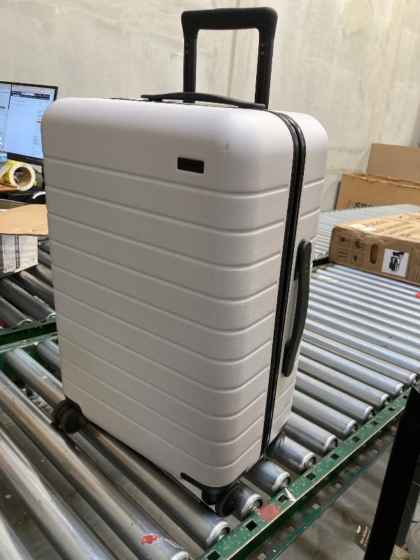 Photo 1 of Away Bigger Carry-On Luggage, Lightweight Hardside Large Suitcase with Spinner Wheels, TSA Lock, Airline Approved, Cloud Gray