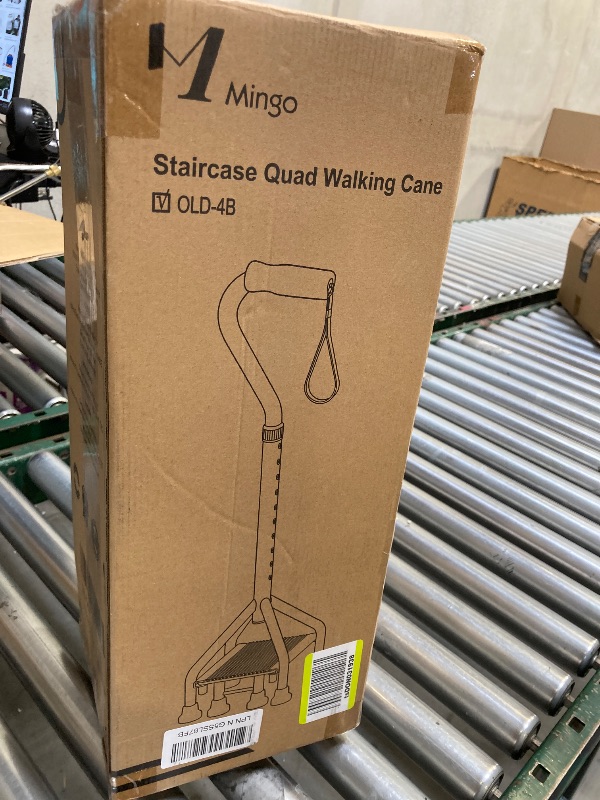Photo 1 of MMingo Adjustable Stair Climbing Assist Cane for Seniors, Step Stair Walking Aid, Stability Walking Sticks and Mobility on Stairs, Walk Up and Down Stairs Assist Devices, Non-Slip Stair Assist Aid