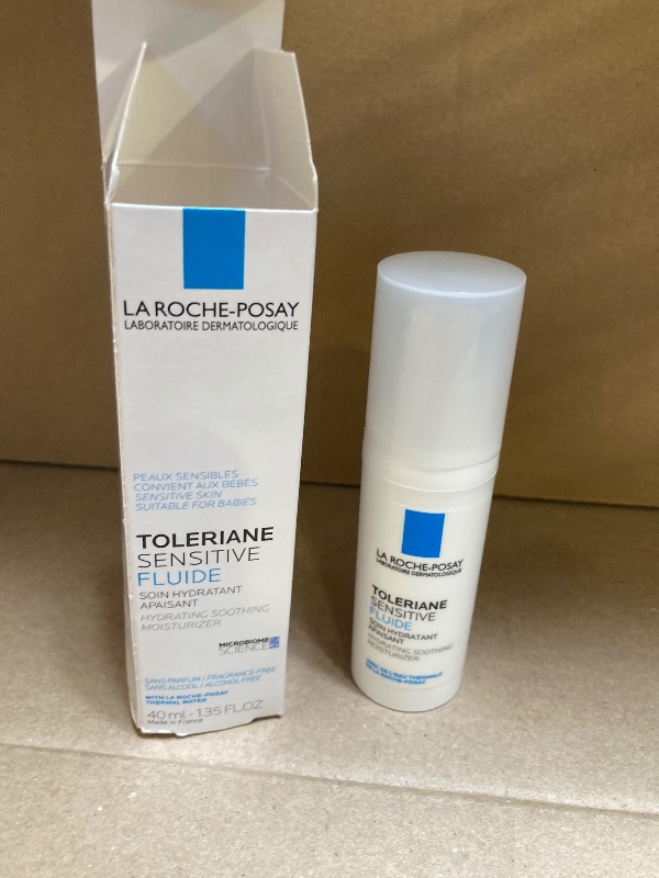 Photo 1 of La Roche-Posay Toleriane Sensitive Fluide Protective Moisturizer, Lightweight Oil-Free Face Moisturizer, For Sensitive Skin
