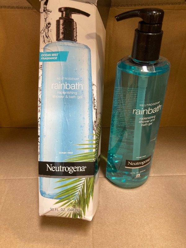 Photo 1 of Neutrogena Rainbath Replenishing Shower and Bath Gel -Refreshing Body Wash with Moisturizing Formula for Soft Skin, Ocean Mist Scent, 32 fl. oz. (946 mL) Pump Bottle