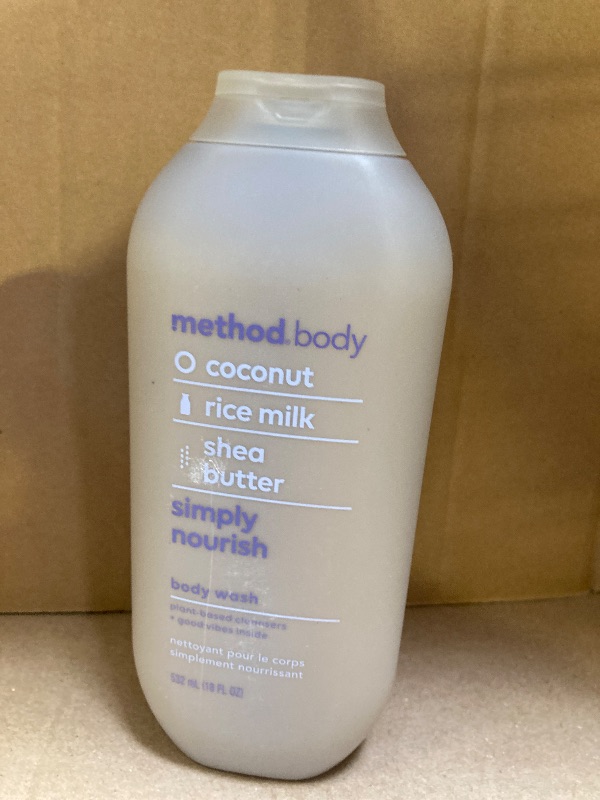 Photo 1 of Method Body Wash, Simply Nourish, Coconut, 18 Fl Oz