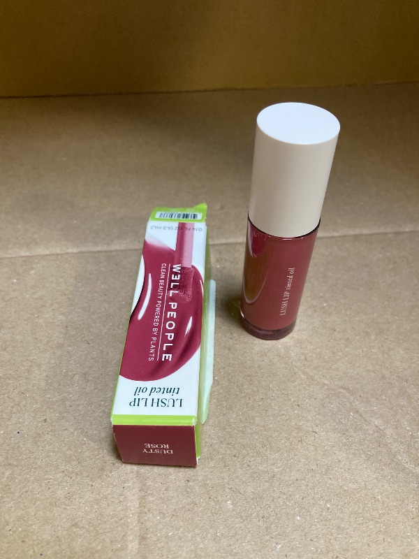 Photo 1 of Well People Lush Lip Tinted Oil, Moisturizing Lip Oil For Nourishing & Conditioning Lips, Adds Sheer Color, Vegan & Cruelty-free, Dusty Rose