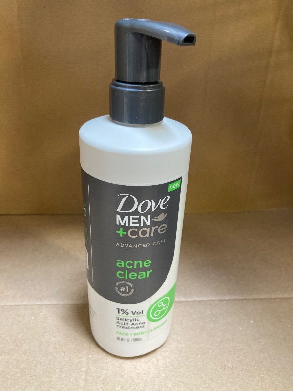 Photo 1 of Dove Men+Care Advanced Care Acne Clear Men's Cleanser All Skin, 16.9 oz