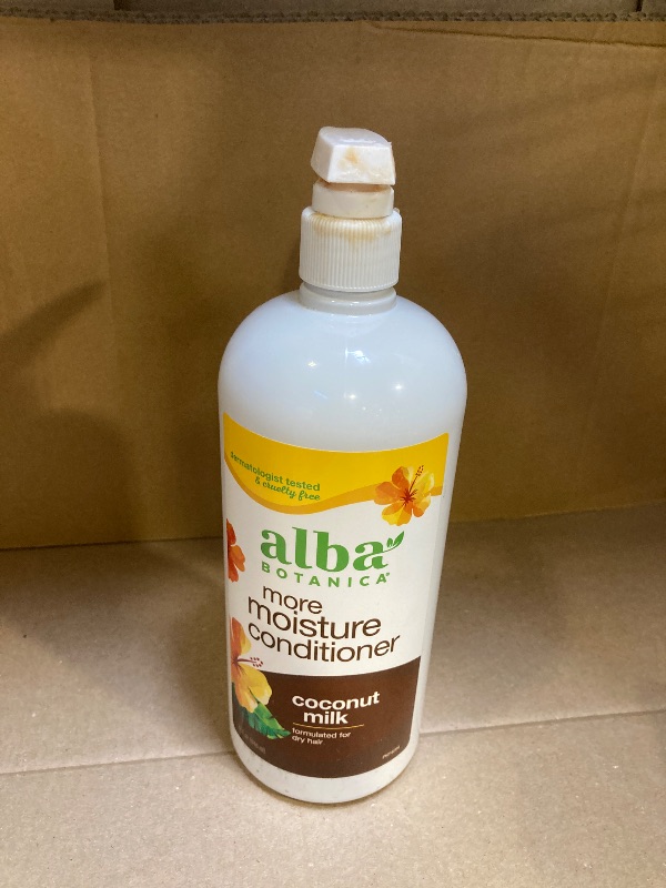 Photo 1 of Alba Botanica More Moisture Conditioner, Coconut Milk, 32 Oz