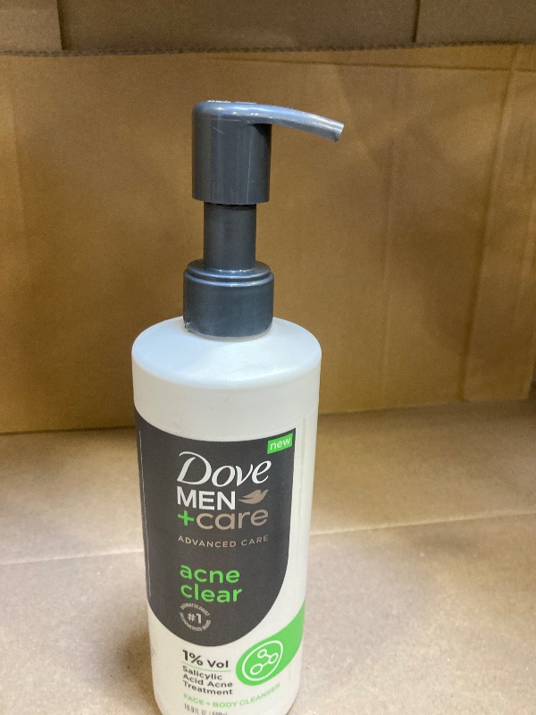 Photo 1 of Dove Men+Care Advanced Care Acne Clear Men's Cleanser All Skin, 16.9 oz