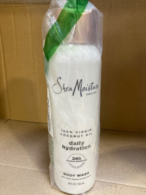 Photo 1 of SheaMoisture Virgin Coconut Oil Body Wash Nourish and Replenish Skin Daily Hydrating body wash for 24H Visible Moisture for Healthy, Glowing Skin 18 oz