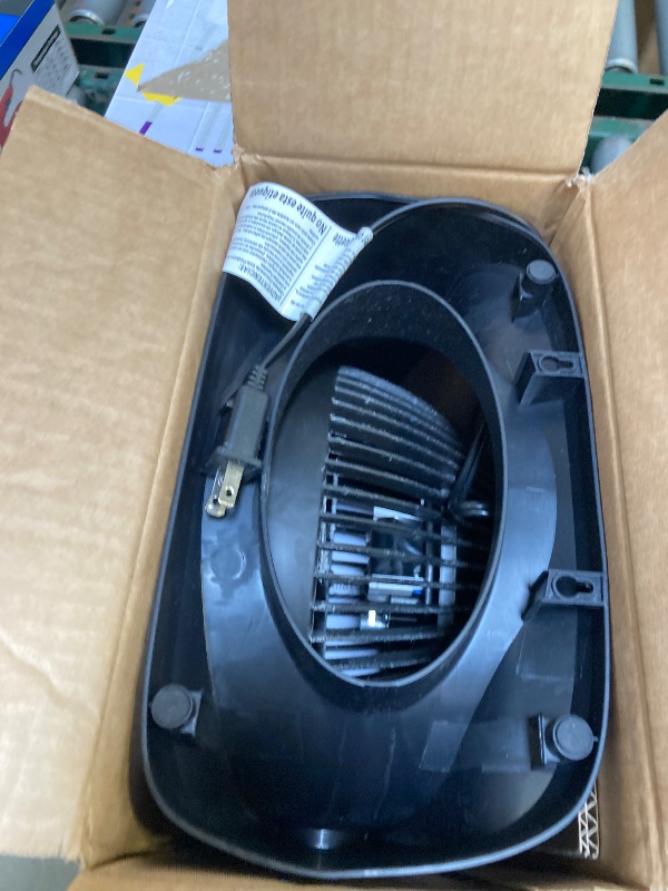 Photo 1 of Amazon Basics Air Circulator Fan, Desk Fan for Bedroom, Home and Office, With 90-Degree Tilt Head, 3 Speed Settings, Lightweight (3 LBS), 35 Watts, Black, 11.1"W x 6.3"D x 10.9"H