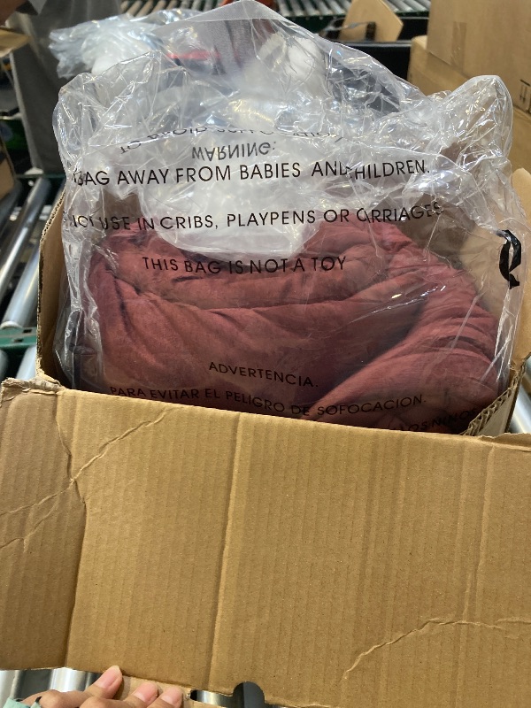 Photo 1 of Monbix Queen Comforter Set - 7 Pieces Cationic Dyeing Dark Red Bed in a Bag Queen Bedding Sets with Comforter, Sheets, Pillowcases & Shams, Reversible Bedding Comforters Sets