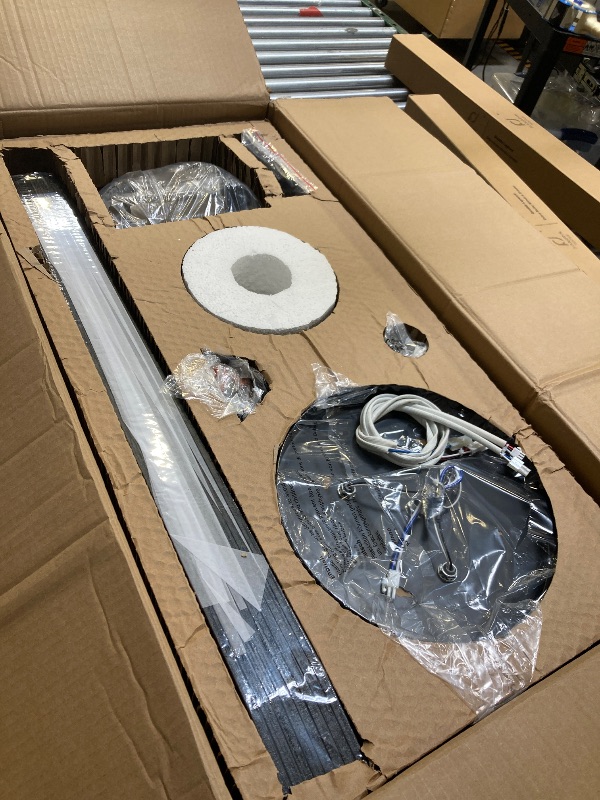 Photo 1 of Amico Ceiling Fans with Lights, 72'' Indoor/Outdoor Black Ceiling Fan with Remote Control, Reversible DC Motor, 8 Blades, 3CCT, Dimmable, Noiseless, Vintage Large Ceiling Fan for Farmhouse, Bedroom