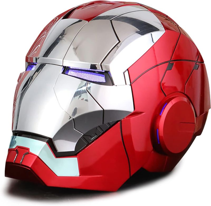 Photo 1 of Helmet Man MK5 1:1 Cosplay Mask Electronic Open/Close Voice Control for Adult Superhero Movie Role-Playing Helmet Touch Sensor
