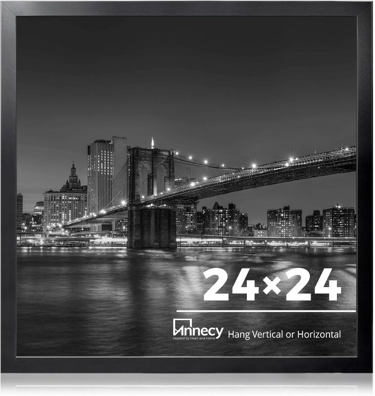 Next 24 Photo Frame Annecy 24x24 Picture Frame Black?1 Pack?, 24 x 24 Picture Frame for ...