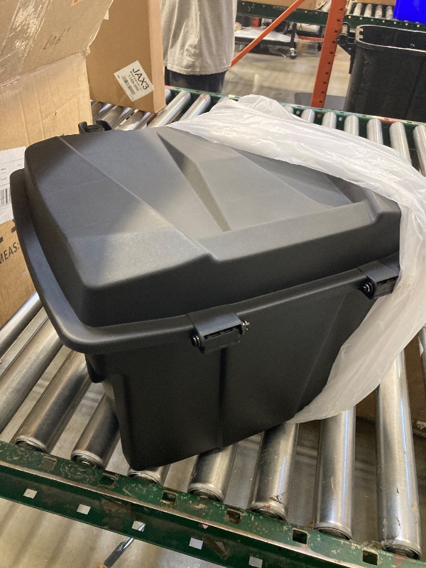 Photo 1 of KEMIMOTO 21L/5.5Gal UTV Bed Storage Box w/Top Tool Tray Compatible with Polaris Ranger 1000 900 570 500/ Ranger XP/General 1000 2013-2023 2024 Rear Cargo Box

