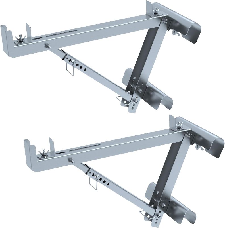 Photo 1 of Ladder Jacks 2 Pack for Metaltech Scaffolding Platform,Two-Rung Short Body Extension Ladder Jack for Working Stage,2024 Upgrading Design & Strengthen Stability. (1 Pair)
