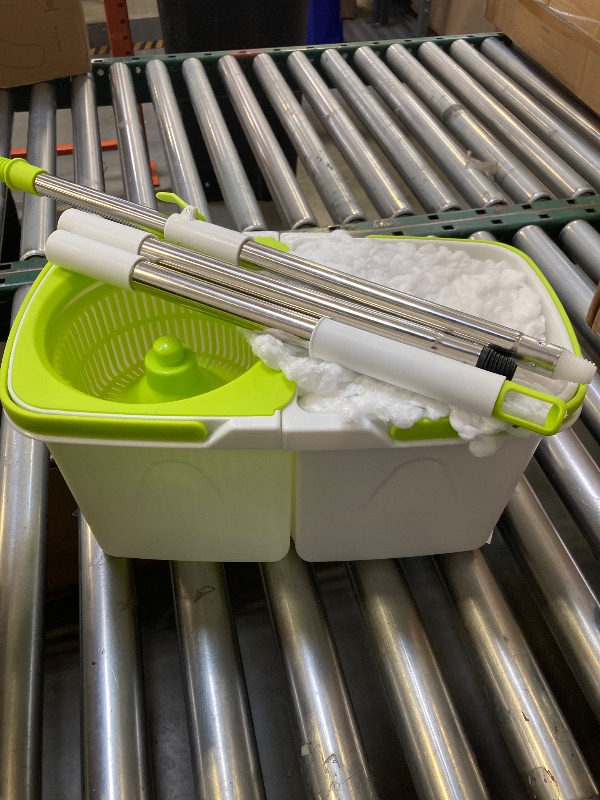 Photo 1 of MASTERTOP Mop and Bucket with Wringer Set, Small Spin Mop Cleaning System