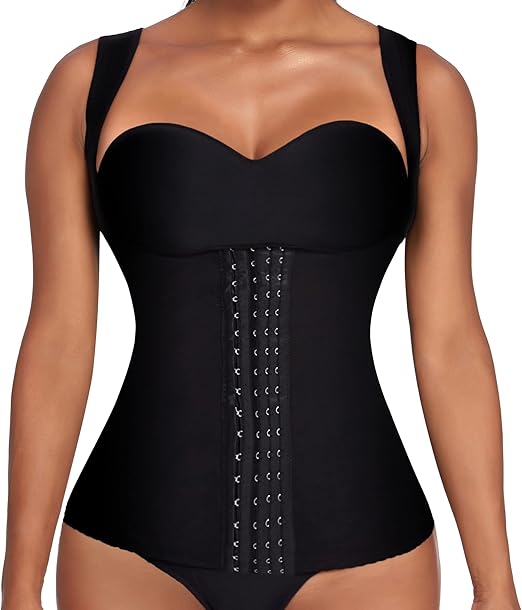 Photo 1 of Ekouaer Women's Underbust Corset Waist Trainer Cincher Steel Boned Body Shaper Tummy Fat Burner 3XL