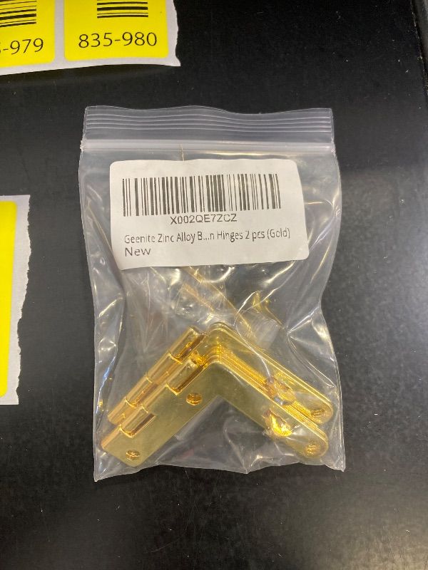 Photo 1 of Zinc Alloy Box Hinge Cigar Case Furniture Hardware 90 Degree Folding Support Hinge for Jewelry Wine Wooden Box Connect Mount Golden Hinges 2 pcs (Gold)
