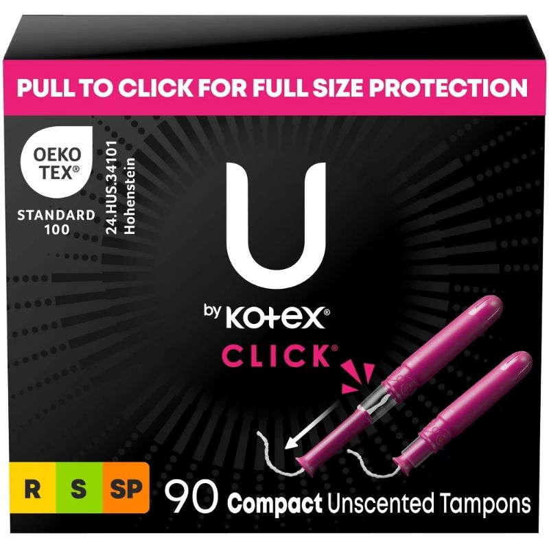 Photo 1 of U by Kotex Click Compact Tampons - Multipack - 90ct
