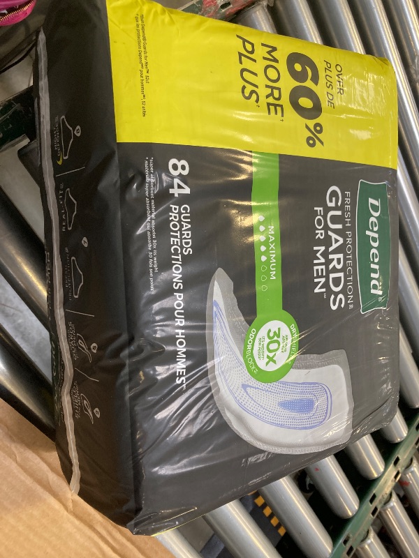 Photo 1 of Depend Incontinence Guards Pads for Men - Maximum Absorbency - 84ct
