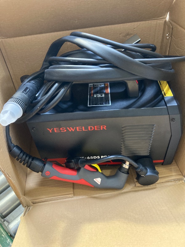 Photo 1 of YESWELDER Plasma Cutter 65Amp Non-High Frequency Non-Touch Pilot Arc, Digital Display DC Inverter 110/220V Dual Voltage Blowback Plasma Cutting Machine CUT-65DS PRO
