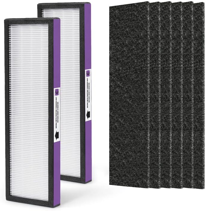 Photo 1 of FLT5250PT Replacement Filter Compatible with Germ-Guardian Filter C Pet True Hepa Filter Air Pu-rifier AC5250PT AC5000E, 4 HEPA and 6 Pre-Filter
