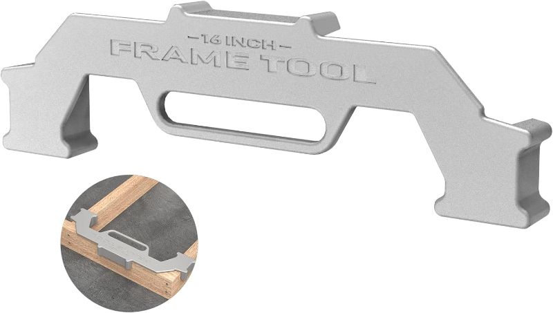 Photo 1 of Framing Tools,16 Inch On-Center Stud Layout Tool,100% Cast Aluminum Framing Spacing Tool,Premium Wall Stud Framing Tool,Precision Measurement Jig Tool For Framing Wall
