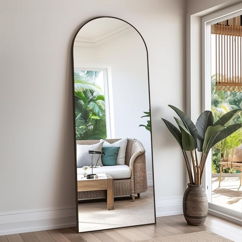 Photo 1 of Floor Mirror Arched Mirror Full Length 