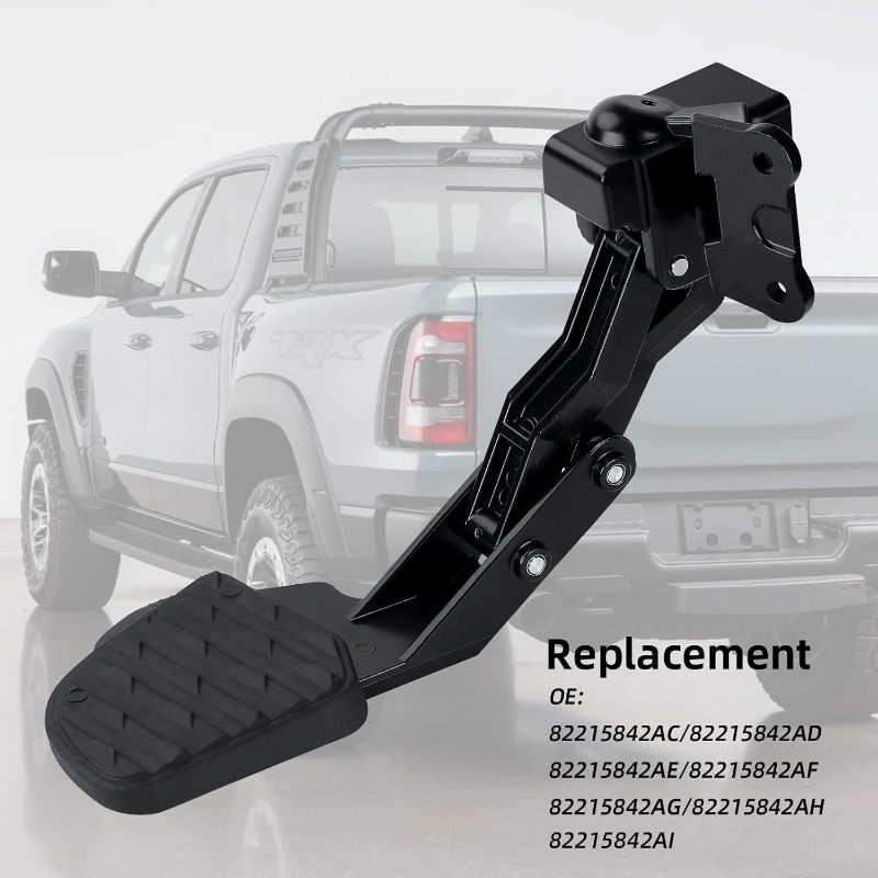 Photo 1 of 82215842AD OEM Retractable Tailgate Step Compatible with Dodge Ram 2500 3500 (2019-2024), Truck Rear Bumper Corner Bedstep Replace#82215842AH 82215842AI 82215842AC 82215842AG 82215842AE
