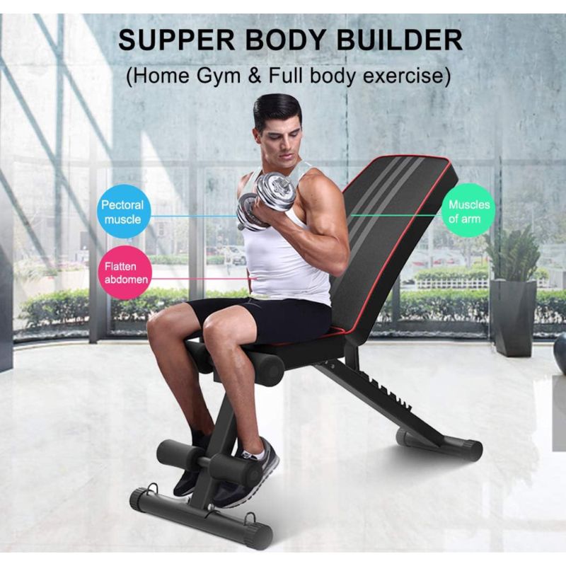 Photo 1 of YOLEO Adjustable Weight Bench - Utility Weight Benches for Full Body Workout, Foldable Incline/Decline Bench Press for Home Gym
