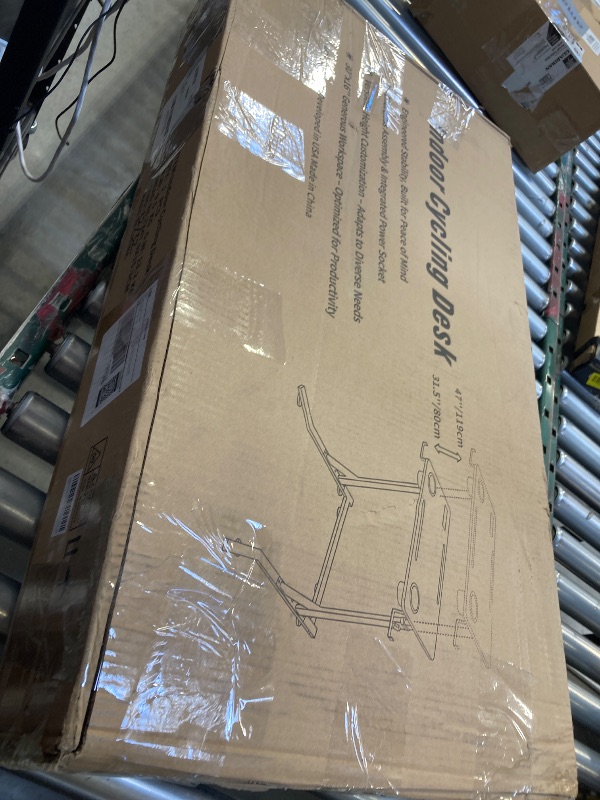 Photo 1 of OrigoDeco Bike Desk,Adjustable Cycling Desk,Standing Desk for Walking pad,Indoor Bike Trainer Desk with Power Socket,for Indoor Cycling Treadmill & Office Use,Exercise While Working or Watching TV
