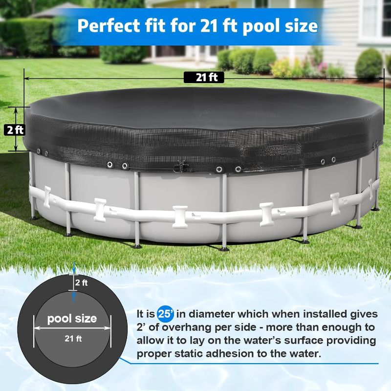 Photo 1 of Abimars Thickened Pool Cover for Above Ground Pools, 