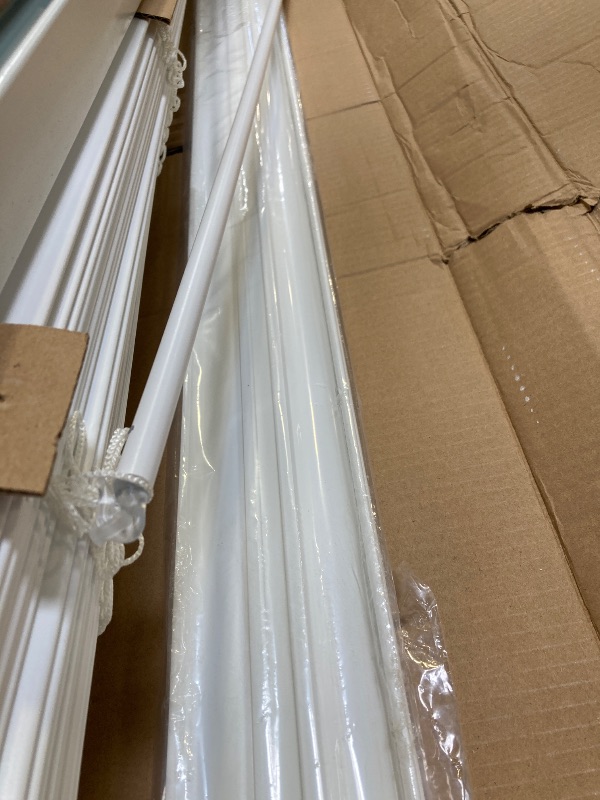 Photo 1 of Lotus & Windoware Cordless, 2 Inch Faux Wood Blind, 58" Wide x 72" Long, Window Blinds, Blinds & Shades, Blinds for Indoor Windows, Smooth, Bright White - 58" x 72",Bright White