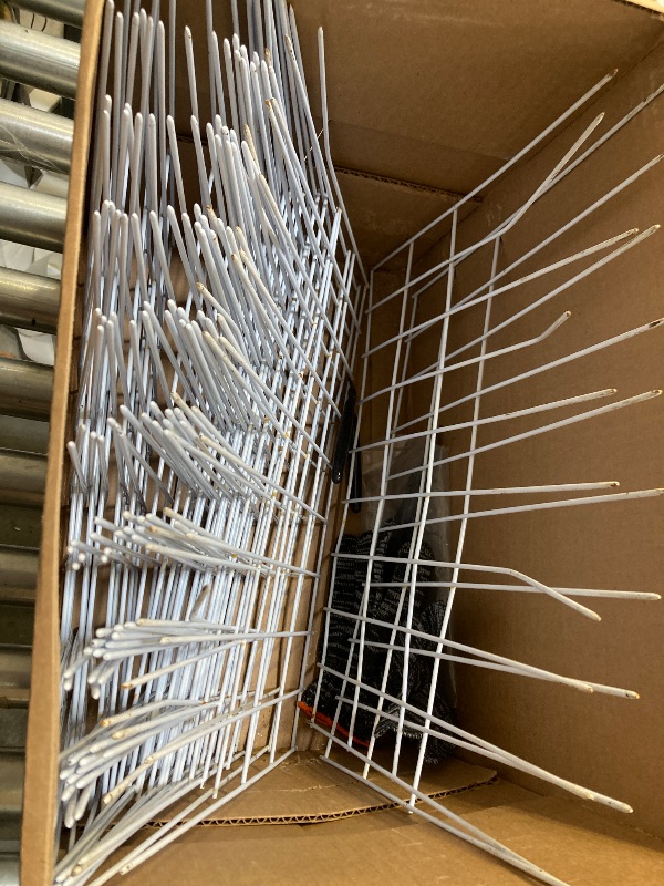 Photo 1 of 31ft(L) x 13in(H) Animal Barrier Fence, 22 Panels No Dig Garden Fence for Dog Rabbit, Rustproof Anti Digging Barrier, Garden Edging Border Ground Defense for Outdoor, Yard, Patio, White