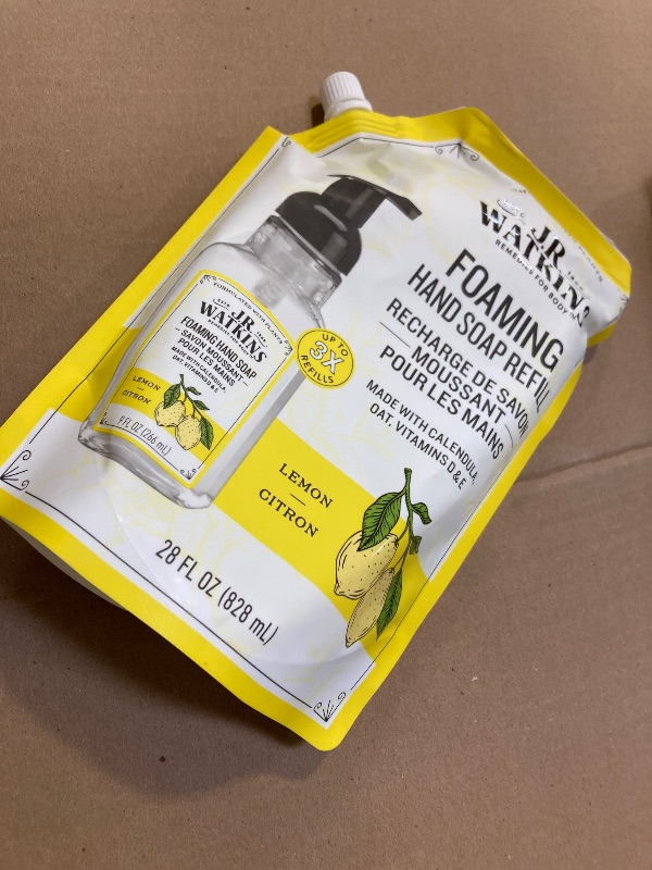 Photo 1 of J.R. Watkins Liquid Foaming Hand Soap Lemon Refill, Pack of 1