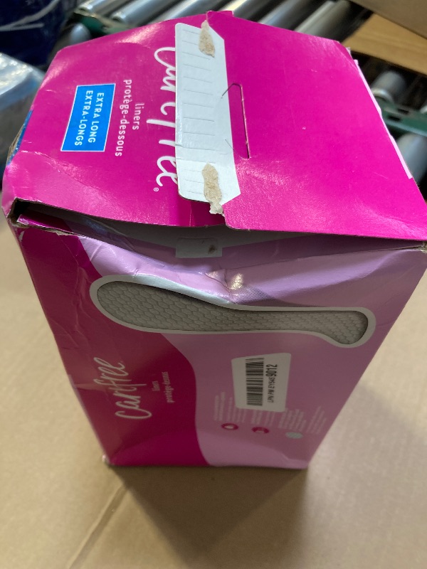 Photo 1 of Carefree Panty Liners for Women, Extra Long, Unwrapped, Unscented, 100ct | Pantiliners, Carefree, Daily for Women, Light Periods and Leaks, 8-Hour Odor Control 