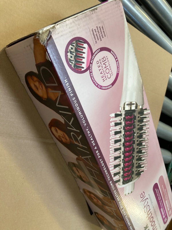 Photo 1 of Shark HT202 SmoothStyle Heated Comb + Blow Dryer Brush, Dual Mode, for All Hair Types, Silk