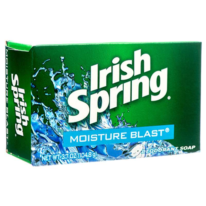 Photo 1 of 20pcs Irish Spring Bar Soap for Men, Moisture Blast, 3.7 Oz, 