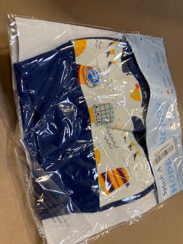 Photo 1 of Splash About Happy Nappy Reusable Swim Diaper, Tug Boats, 6-12 Months