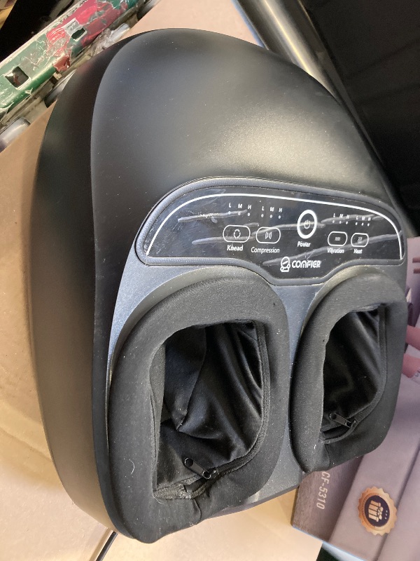 Photo 1 of COMFIER Foot Massager with Heat,Kneading,Vibration,Compression,Pause Function,Shiatsu feet Massager for Plantar Fasciitis Neuropathy, Gifts for Him/Her,Remote Control,Size 13