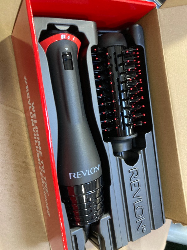 Photo 1 of REVLON One Step Volumizer PLUS Hair Dryer and Styler - More Volume, Less Damage, and More Styling Control for Easy and Fast Salon-Style Blowouts, Plus Travel Friendly (Black)