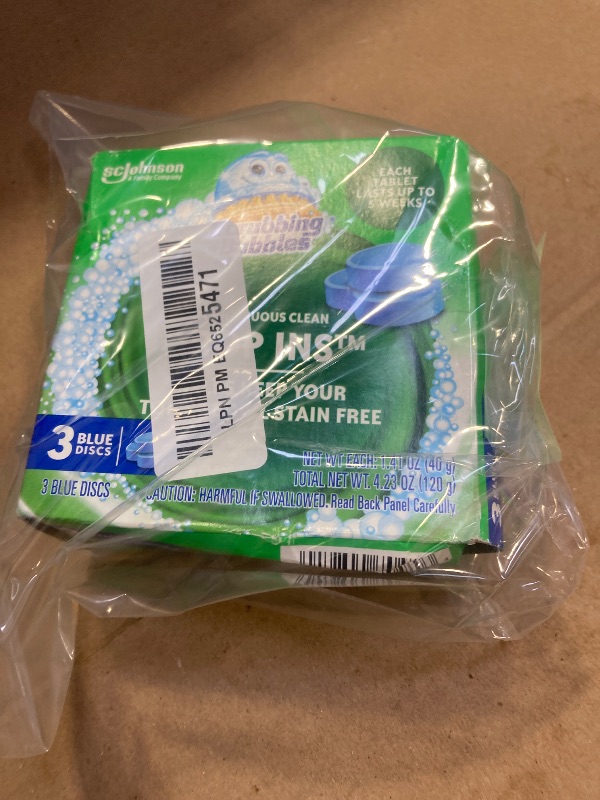 Photo 1 of Scrubbing Bubbles Toilet Tablets, Continuous Clean Toilet Drop Ins, Helps Keep Toilet Stain Free and Helps Prevent Limescale Buildup, 3 Count, Pack Of 1