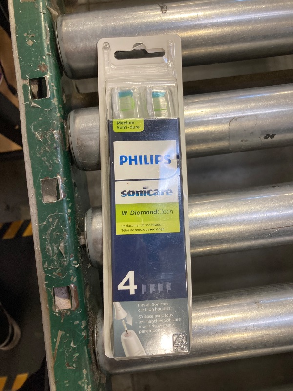 Photo 1 of Philips Sonicare W DiamondClean - Genuine Replacement Electric Toothbrush Heads, White, 2 Pack 6 Month Supply, HX6064/65