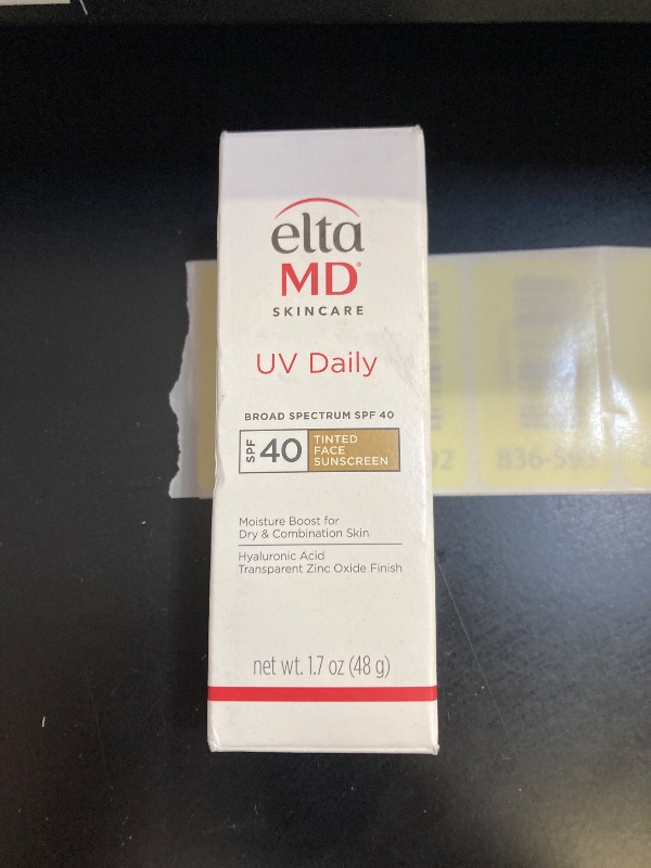 Photo 1 of EltaMD UV Daily Tinted SPF 40 Face Sunscreen Moisturizer with Zinc Oxide, Tinted Daily Face Moisturizer with SPF, Sunscreen for Dry Skin,1.7 oz Pump