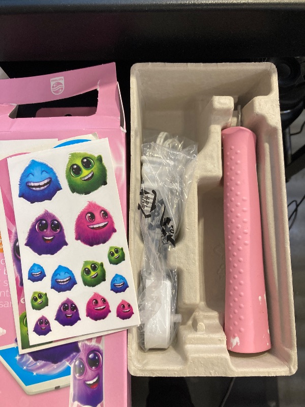 Photo 1 of Philips Sonicare for Kids 3+ Bluetooth Connected Rechargeable Electric Power Toothbrush, Interactive for Better Brushing, Pink, HX6351/41