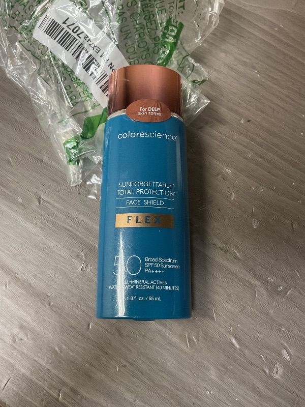 Photo 1 of Colorescience Total Protection Face Shield Flex SPF 50, Zinc Oxide Formula, Deep, 1.8 Fl oz.